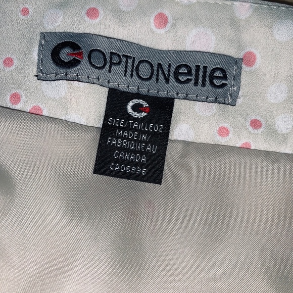 OptionElle Cream Pink Dots Mermaid Skirts - Picture 15 of 15